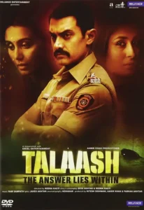 Talaash movie poster showing detective investigating mysterious case